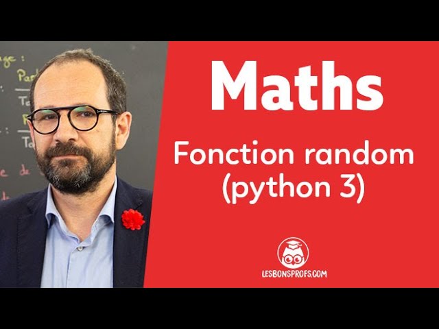Random function (Python 3) - Second Year Maths - The Good Teachers