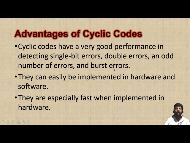 3 16 Advantages of Cyclic Codes