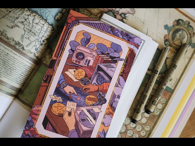 Tarot Drawing in Clip Studio