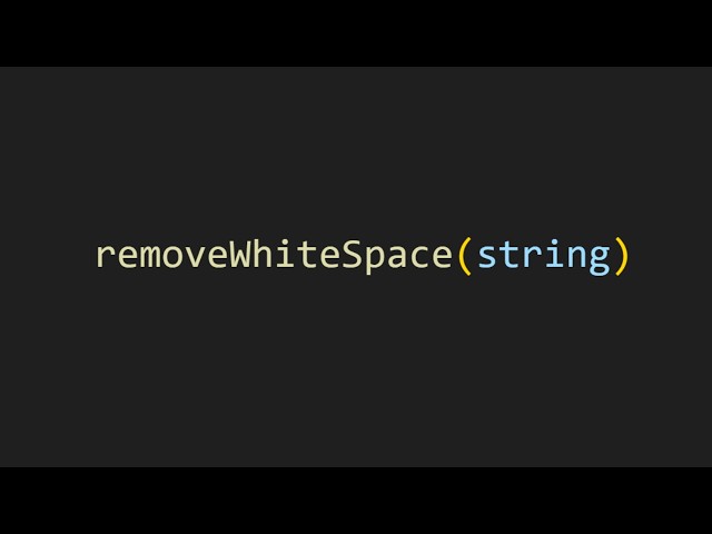 removing whitespace from a string in js