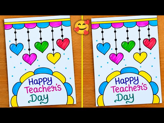 Happy Teacher's Day Card Making / Teacher's Day Greeting Card / World Teacher's Day Card / Diy Card