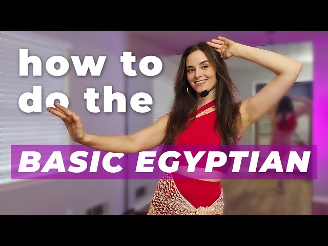 how to belly dance: basic egyptian step for beginners 💃 (4k)