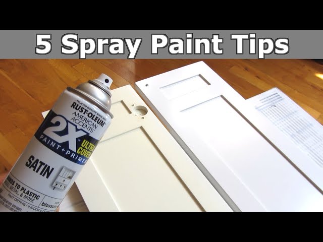 5 Spray Paint Tips | Smooth Even Perfect Finish