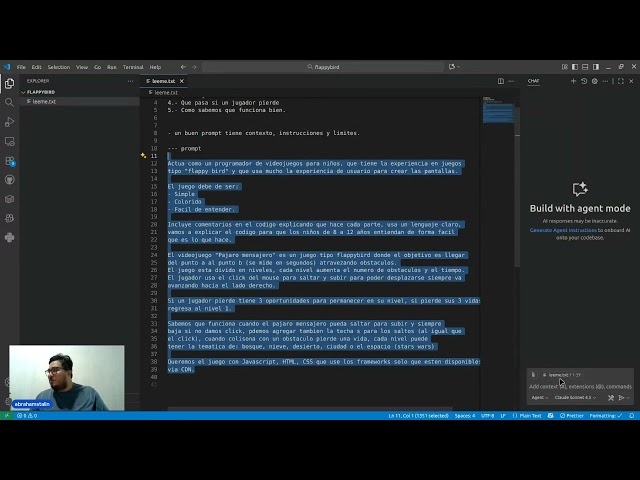 FlappyBird con IA desde 0   Curso de programación para niños