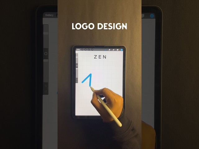 ZEN | Logo Design #shorts #youtube #youtubeshorts #art #logo #illustrator #procreate
