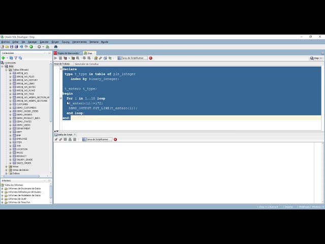 Colecciones - Tablas Indexadas en PLSQL - Oracle - Clase 15