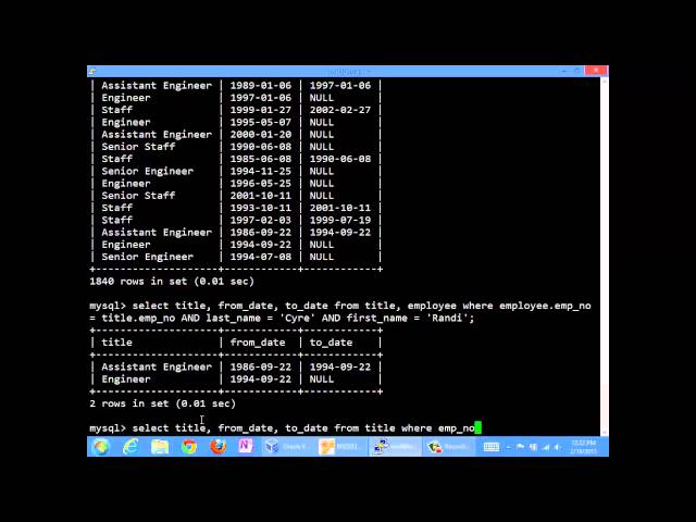 Introduction to Nested Select Statements