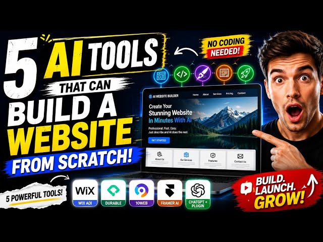How AI Replaced Web Developers in 2026 🤯||5 Ways AI Can Build Your Website in Minutes||#aitools#usa 