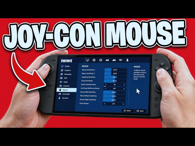 How To Turn On Joy Con 2 Mouse Controls In Fortnite On Nintendo Switch 2 - Full Guide
