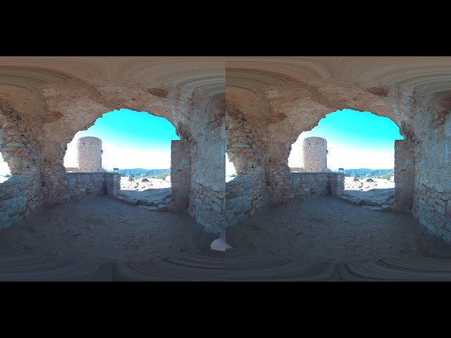 3D VR180 6K - Castell de Burriac 2025 - Ascenso final por el camino antiguo