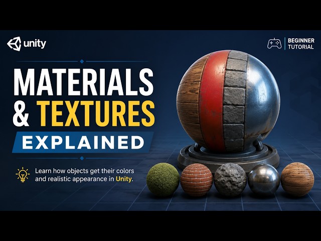Materials vs Textures in Unity Explained | Complete Beginner Guide (2026)
