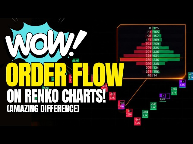 WOW! I Added Order Flow to Renko Charts — What a Difference!
