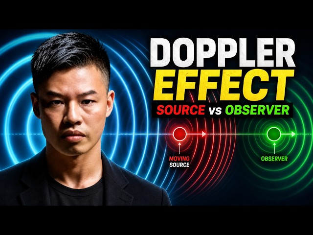 Doppler Effect Explained with a Simulation | Source vs Observer | Sound Waves Physics