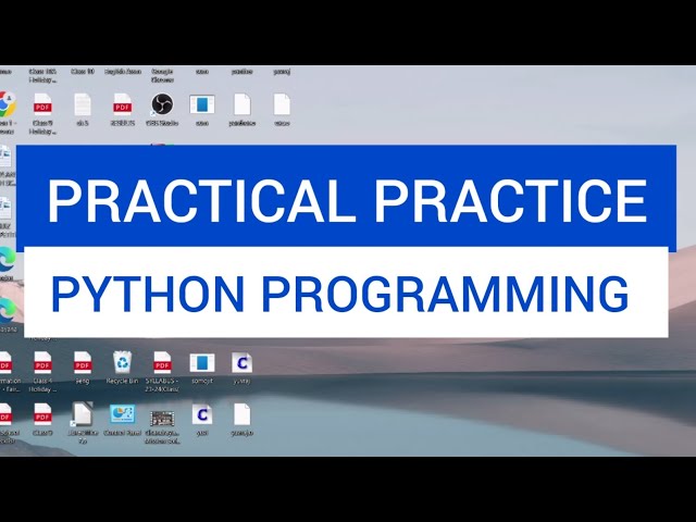 Practical Practice - Python Programming for Class 8