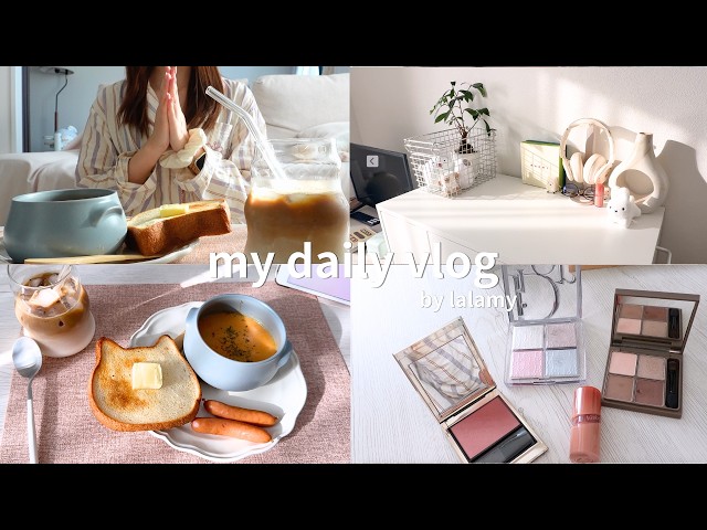 【vlog】AM6時から始めて1日を充実させた休日☀️早起きして1日を活動的に過ごす📷料理、運動、ショッピング、勉強...etc