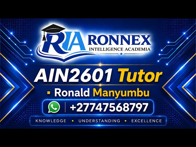AIN2601- Part 1 Formula and functions in excel