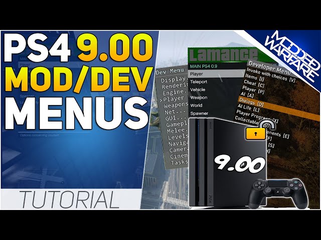 Running GTA-V, RDR2 Mod Menus & Developer Menus on the PS4
