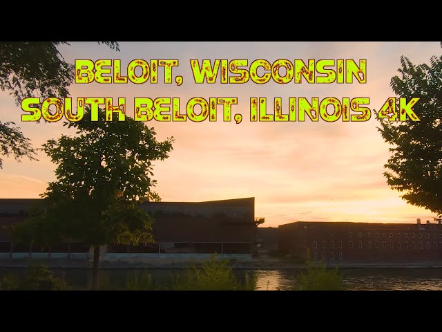 An Old Industrial Town: Beloit, Wisconsin, South Beloit, Illinois 4K.