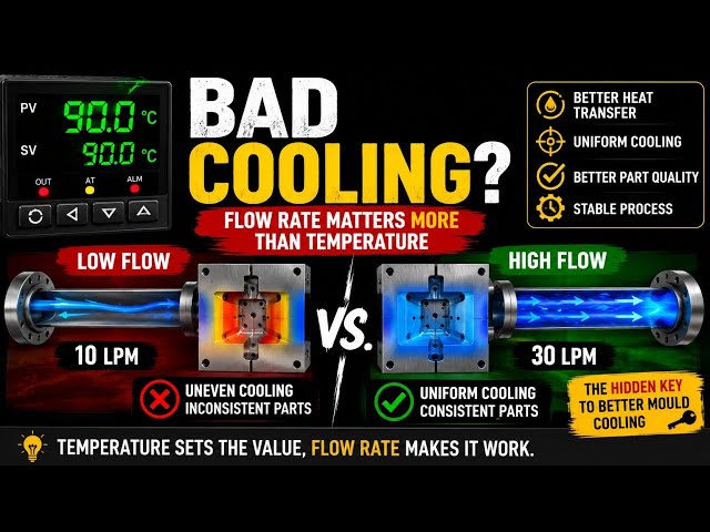 Why Flow Rate Matters More Than Temperature | The Hidden Key to Better Mould Cooling.
