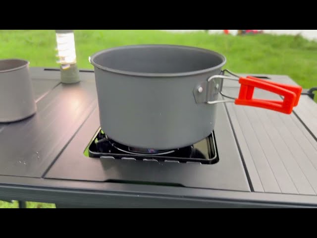 Solotour IGTテーブル用 天板 コンロ のハンギング キット イワタニ カセットフー タフまるjr タフマルjr 専用ラックアウトドア テーブル用 アルミ製 岩谷カセットミニコロン用