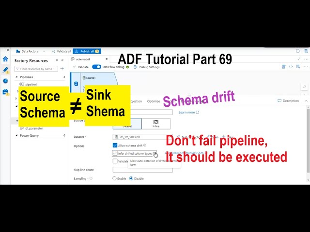 schema drift in adf | schema drift in azure data factory | schema drift in copy activity | adf 69