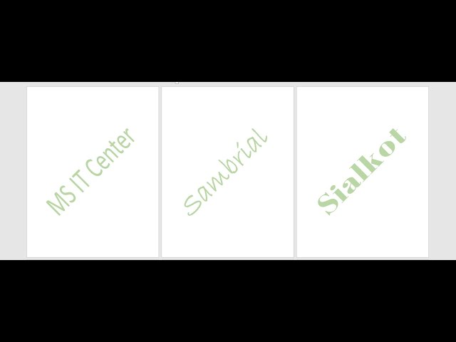 Add Multiple Watermarks in a Single Word Document | MS Word Tutorial
