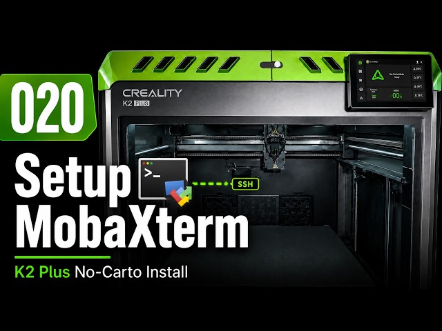020 Setup MobaXterm SSH Terminal | K2 Plus No-Carto Install