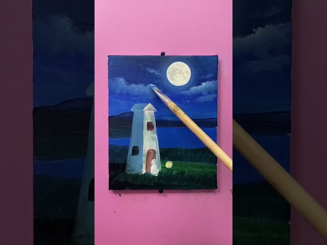 Beautiful Landscape Painting #howtopaint #landscapepainting #acrylicpainting  #art #painting