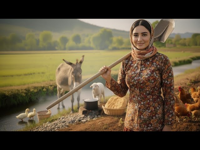 Village Life In Iran: Amazing Cooking & Donkey Riding By A Girl