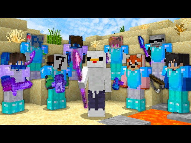 Minecraft Speedrunner VS 8 Hunters FINALE