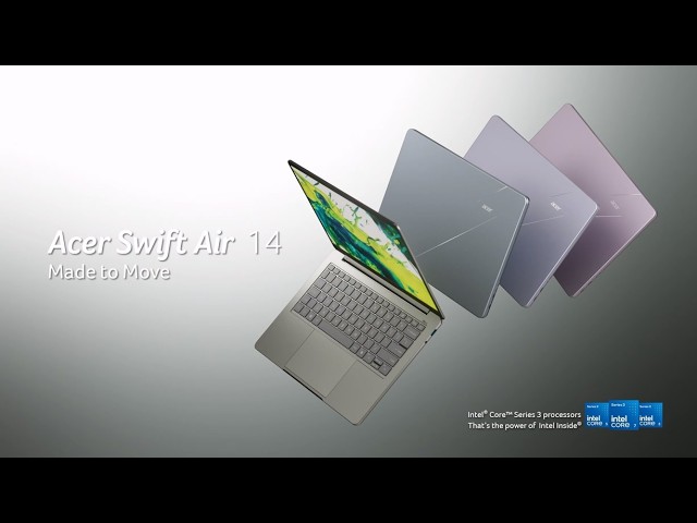 Acer Swift Air 14 | Ultra-Thin, Lightweight, and Ready to Move