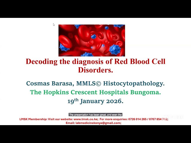 DECODING THE DIAGNOSIS OF RED BLOOD CELL (RBC) DISORDERS.