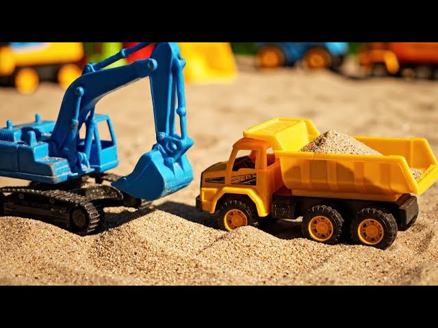 💥 RC Jobsite Action! Huina Excavator & Volvo Dump Truck Work Together After Quick Repair