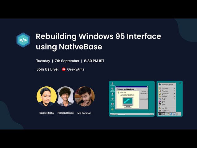 Rebuilding Windows 95 interface using NativeBase