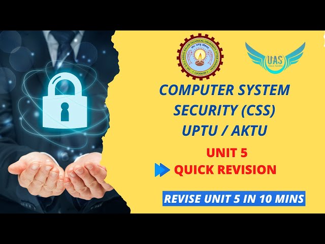 Computer System Security (CSS) Unit 5 Quick Revision | AKTU | Unique AppSites