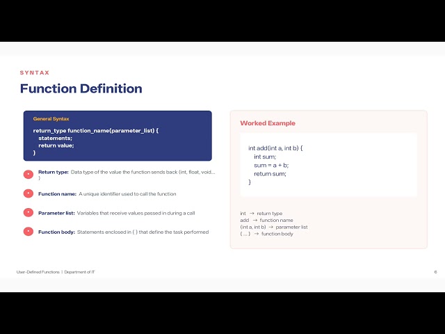 user-defined function