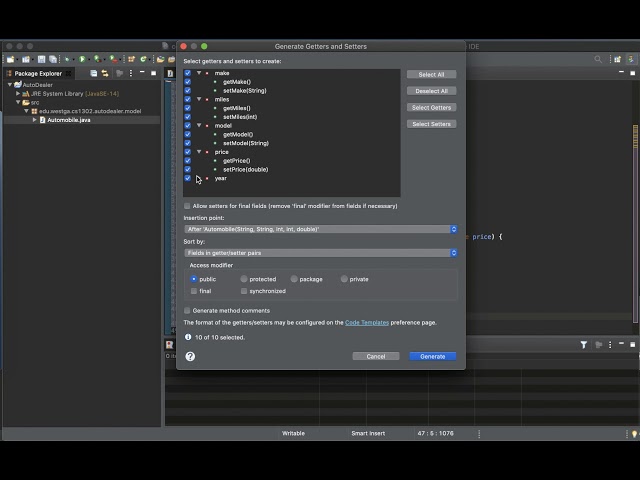 Lecture 01 Code-Along: Data Class and JUnit