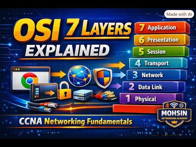 OSI Model Explained | 7 Layers of Networking | CCNA Tutorial