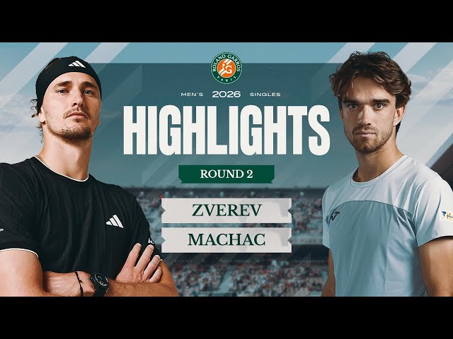 Alexander Zverev vs Tomas Machac | Round 2 Highlights | Roland-Garros 2026