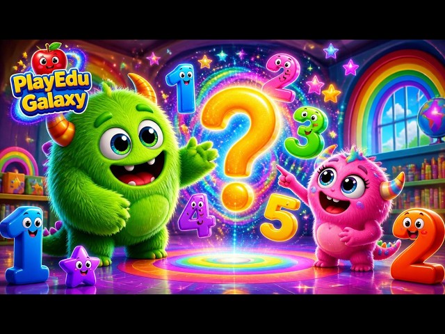 🏆 Can You Help the Math Monster Count? 👾 Learn Numbers & Have Fun!