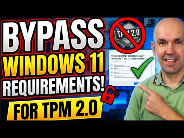 How to bypass Windows 11 hardware upgrade requirements for TPM 2.0. Help Desk Training.