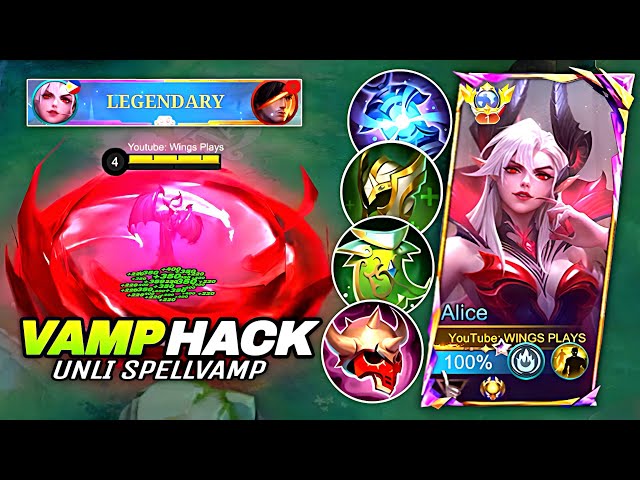 100% MUST-TRY ALICE BUILD! 😱 IMMORTAL VAMPIRE META IS BACK | MLBB 2026