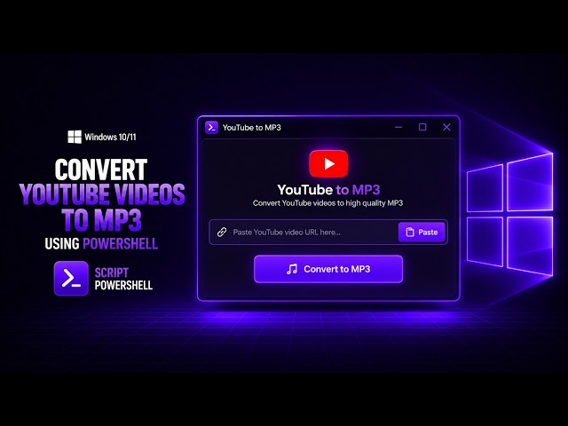 Convert YouTube Videos to MP3 Using PowerShell No Python