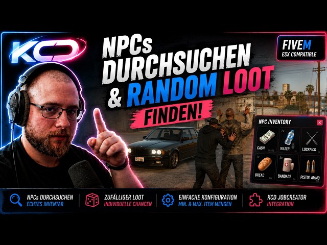 NPCs durchsuchen & RANDOM LOOT finden! | Kostenloses FiveM Script mit ChatGPT