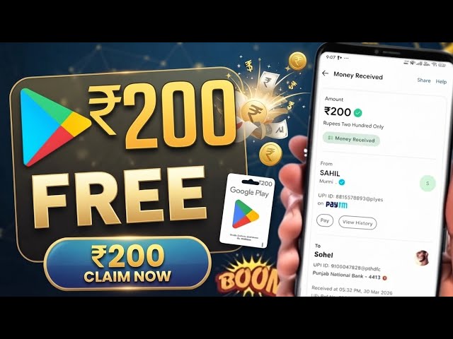 NEW EARNING APP BAST LOOT l UPI WITHDRAWAL GOOGLE REDEEM CODE ONLINE NEW EARNING APP PAYTMEMT PROOF