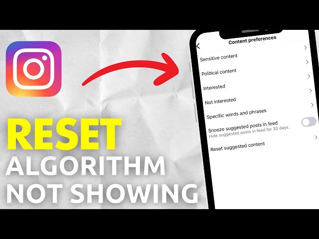 How To Fix Instagram Reset Algorithm Option Not Showing (Full Guide)