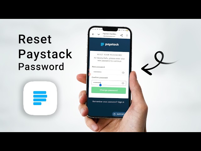 How to Reset Paystack Account Password