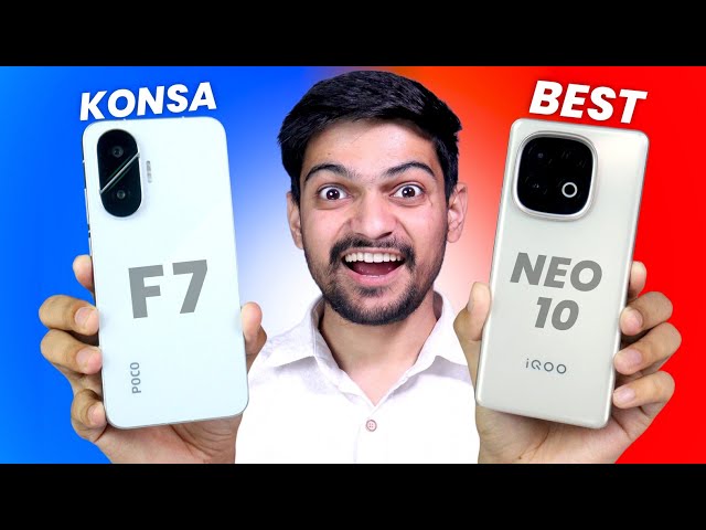 iQOO Neo 10 vs POCO F7 | Speed Test Results 😲