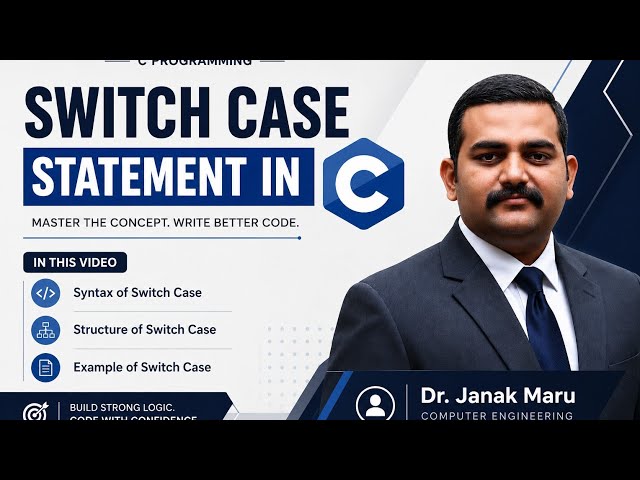 🔥 Switch Case in C Programming | Complete Tutorial with Syntax & Examples