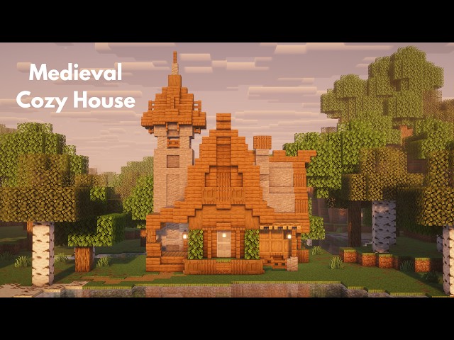 Minecraft Building a Cozy Wood & Stone Cottage!